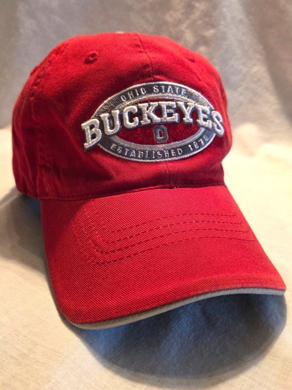 Ohio State Buckeyes Hat Red Cap Captivating Headwear Adjustable Strap